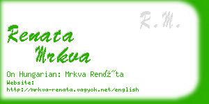 renata mrkva business card